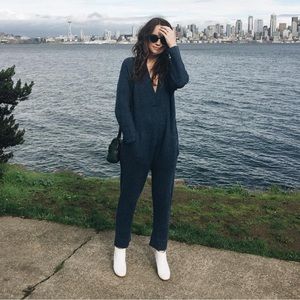 Lauren Manoogian Baby Alpaca Plunge Neckline Jumpsuit